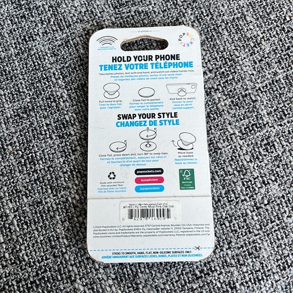 Daisy Mod Pink Spring Flowers Pop Socket - Picture 3 of 3